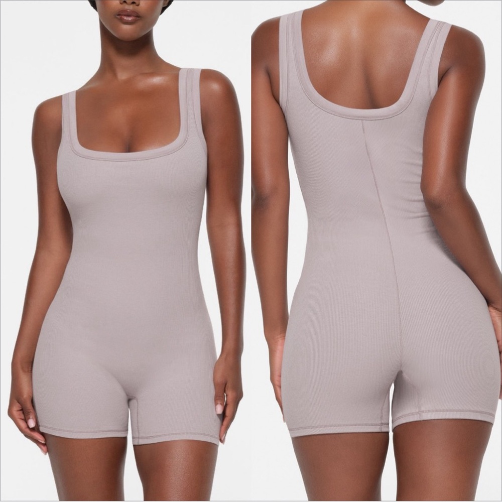 SKIMS Taupe Shapewear Bodysuit